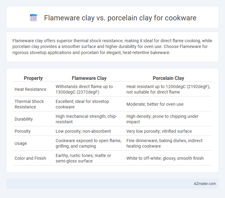 Flameware clay vs. porcelain clay for cookware - What is The Difference?
