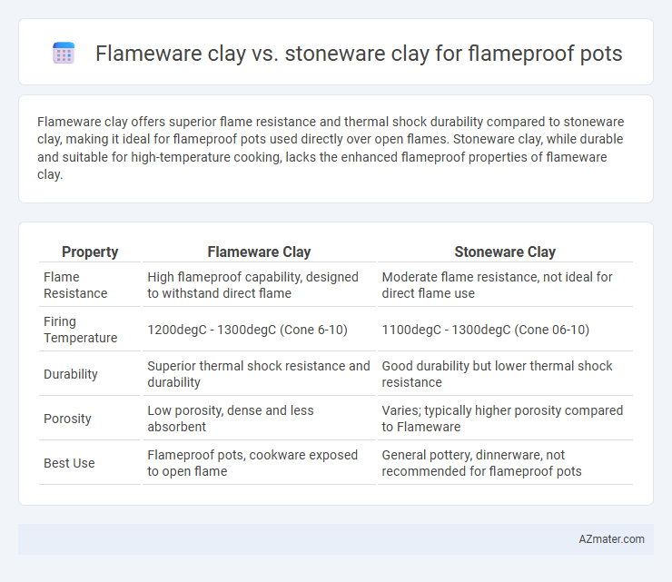 Flameware clay vs. stoneware clay for flameproof pots - What is The Difference?