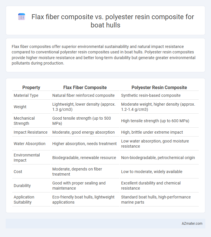 Flax fiber composite vs. polyester resin composite for boat hulls - What is The Difference?