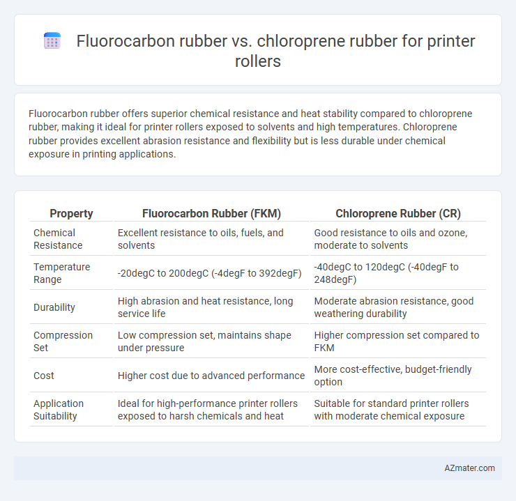 Fluorocarbon rubber vs. chloroprene rubber for printer rollers - What is The Difference?