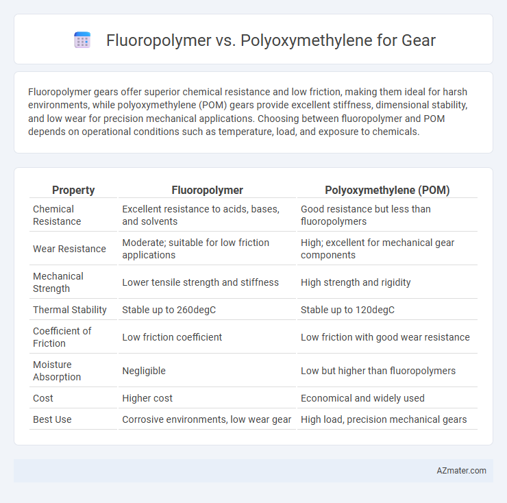 Fluoropolymer vs. Polyoxymethylene for Gear - What is The Difference?
