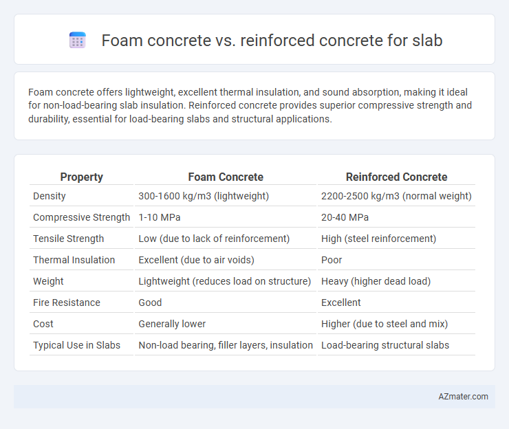Foam concrete vs. reinforced concrete for slab - What is The Difference?
