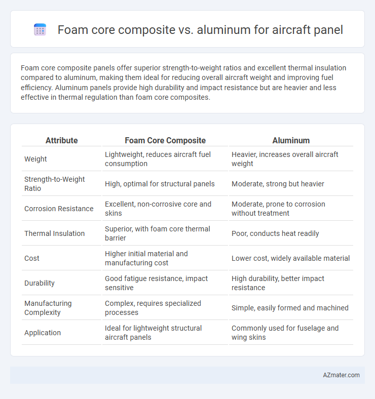 Foam core composite vs. aluminum for aircraft panel - What is The Difference?