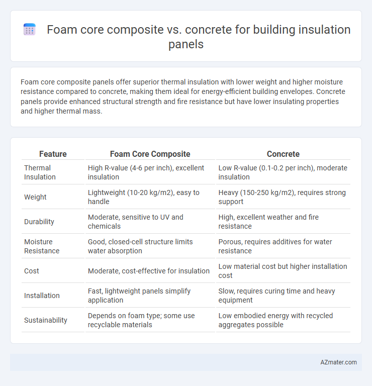Foam core composite vs. concrete for building insulation panels - What is The Difference?