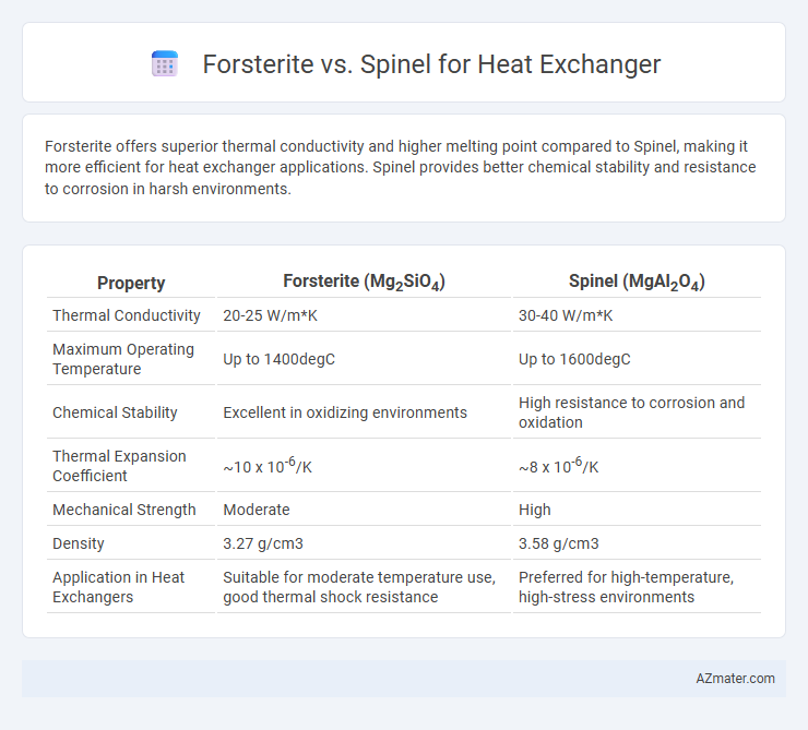 Forsterite vs. Spinel for Heat Exchanger - What is The Difference?