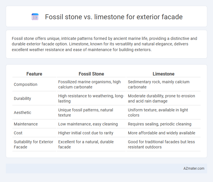Fossil stone vs. limestone for exterior facade - What is The Difference?