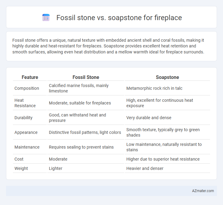 Fossil stone vs. soapstone for fireplace - What is The Difference?