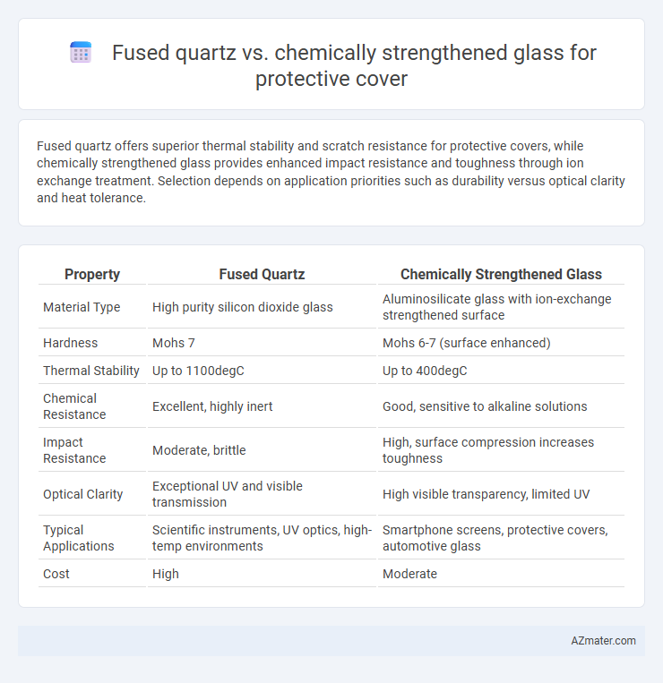 Fused quartz vs. chemically strengthened glass for protective cover - What is The Difference?