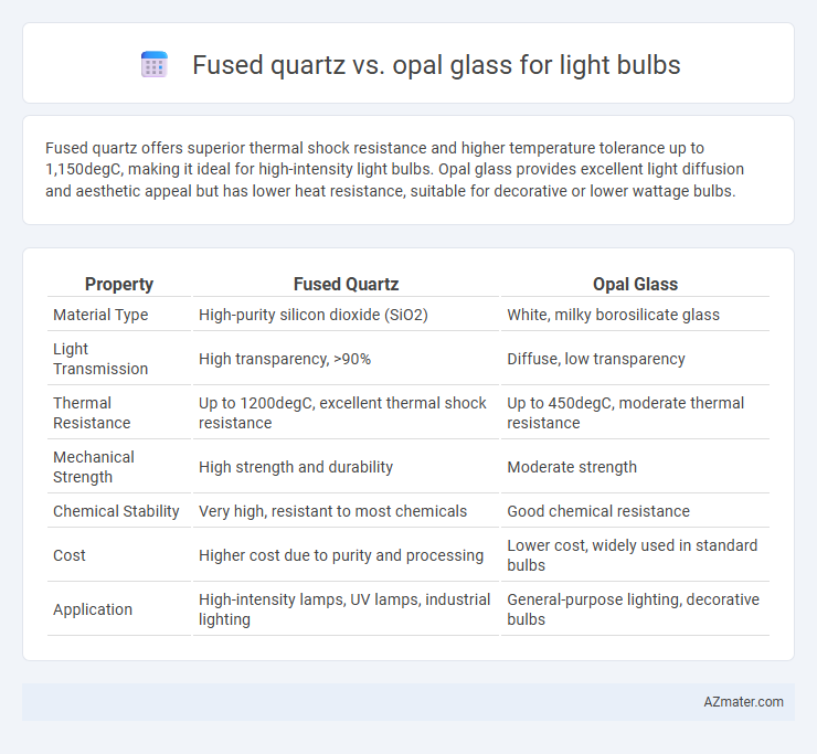 Fused quartz vs. opal glass for light bulbs - What is The Difference?
