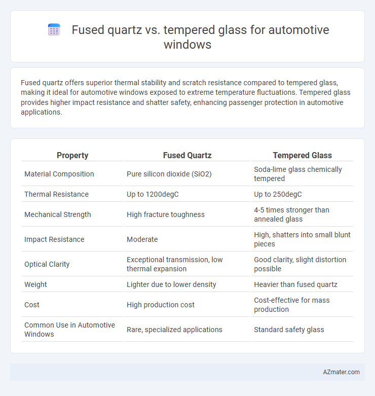 Fused quartz vs. tempered glass for automotive windows - What is The Difference?