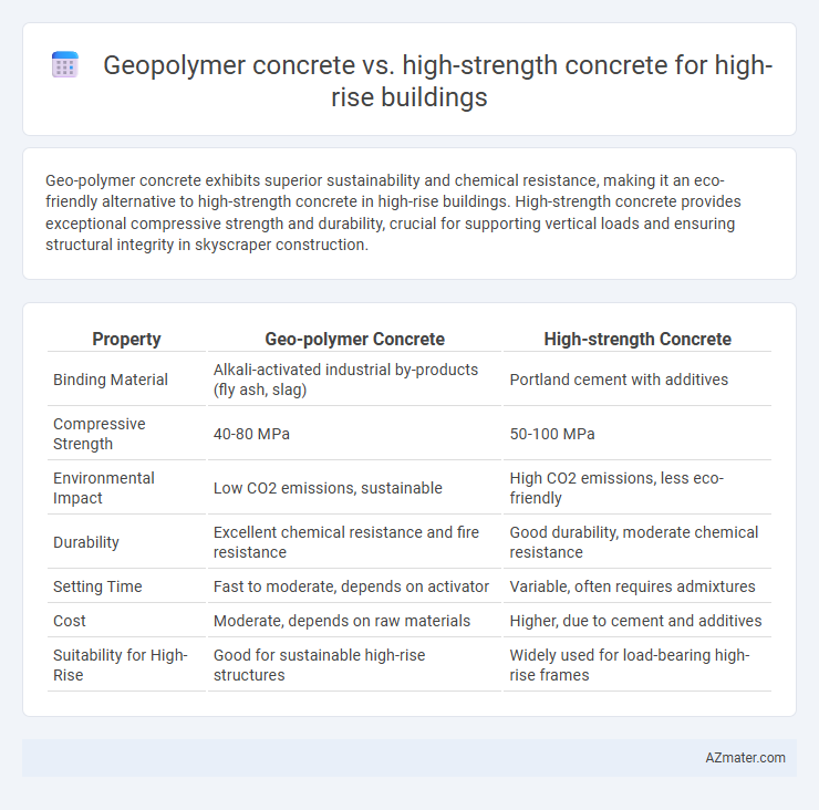 Geopolymer concrete vs. high-strength concrete for high-rise buildings - What is The Difference?