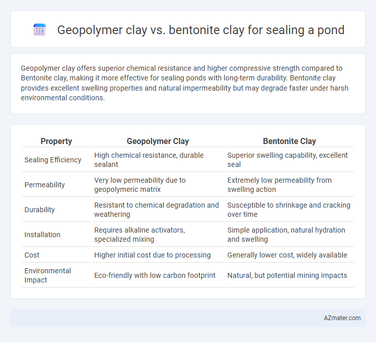 Geopolymer clay vs. bentonite clay for sealing a pond - What is The Difference?