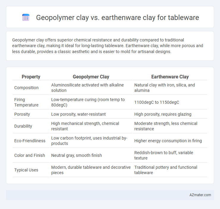 Geopolymer clay vs. earthenware clay for tableware - What is The Difference?