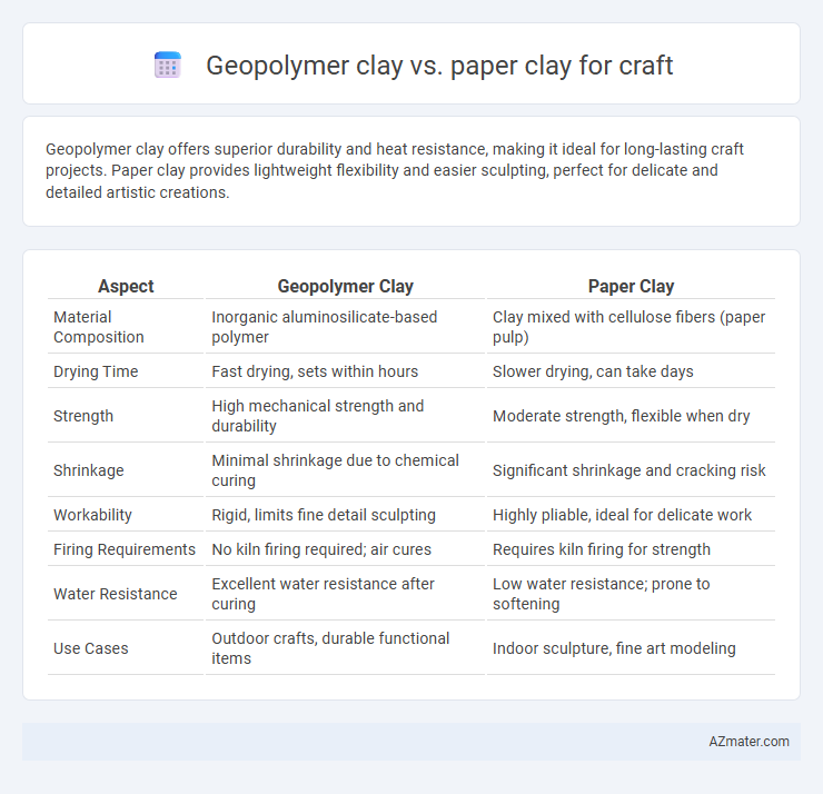 Geopolymer clay vs. paper clay for craft - What is The Difference?