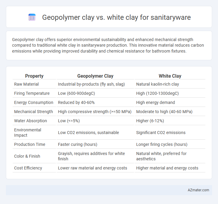 Geopolymer clay vs. white clay for sanitaryware - What is The Difference?