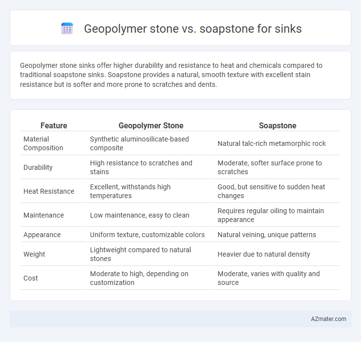 Geopolymer stone vs. soapstone for sinks - What is The Difference?