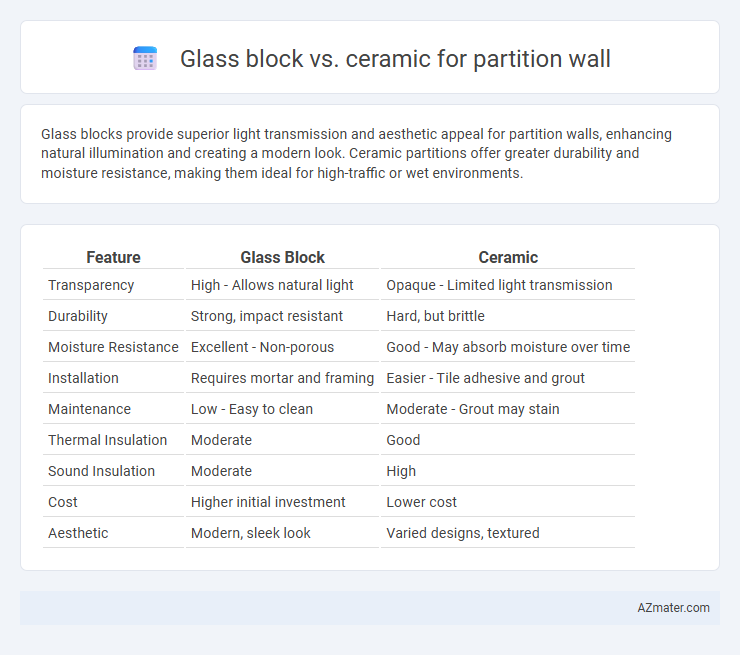Glass block vs. ceramic for partition wall - What is The Difference?