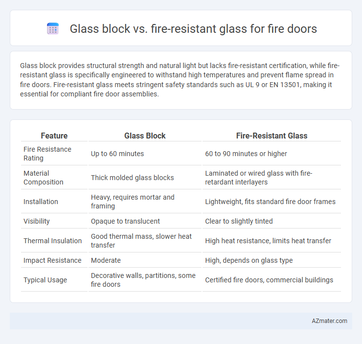 Glass block vs. fire-resistant glass for fire doors - What is The Difference?