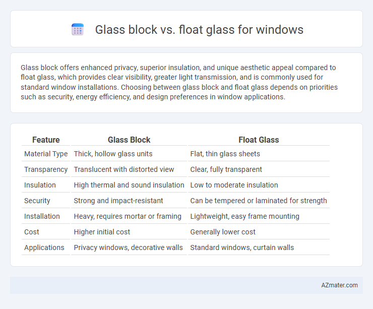 Glass block vs. float glass for windows - What is The Difference?