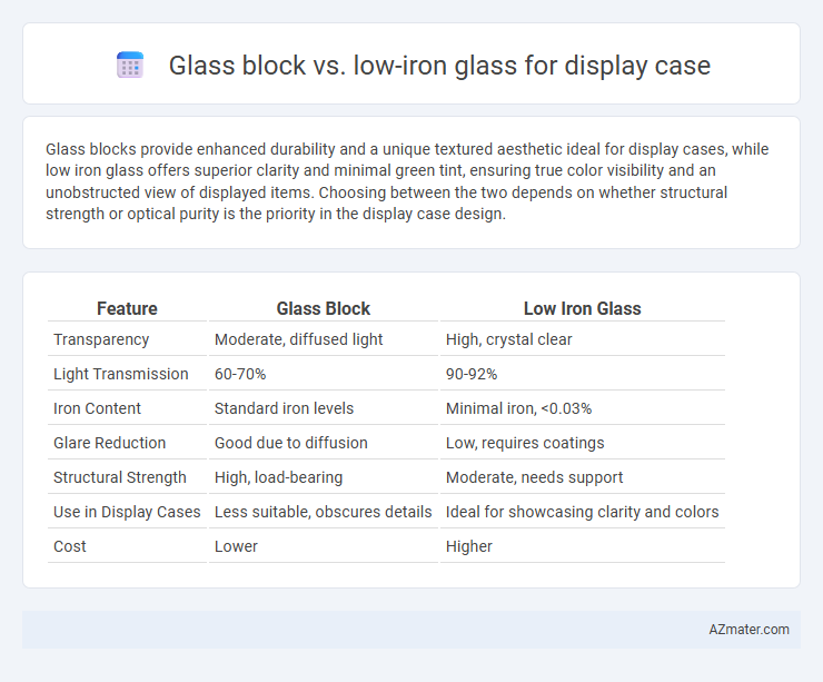 Glass block vs. low-iron glass for display case - What is The Difference?