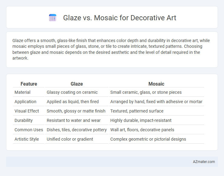 Glaze vs. Mosaic for Decorative Art - What is The Difference?
