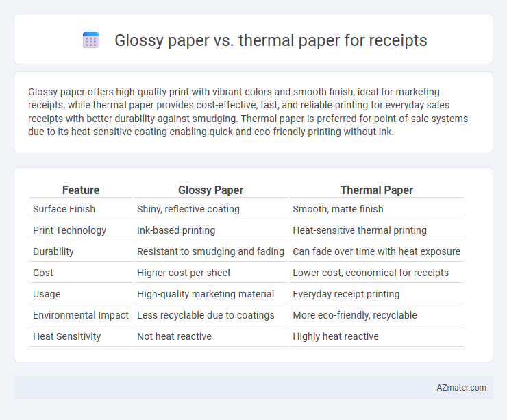 Glossy paper vs. thermal paper for receipts - What is The Difference?