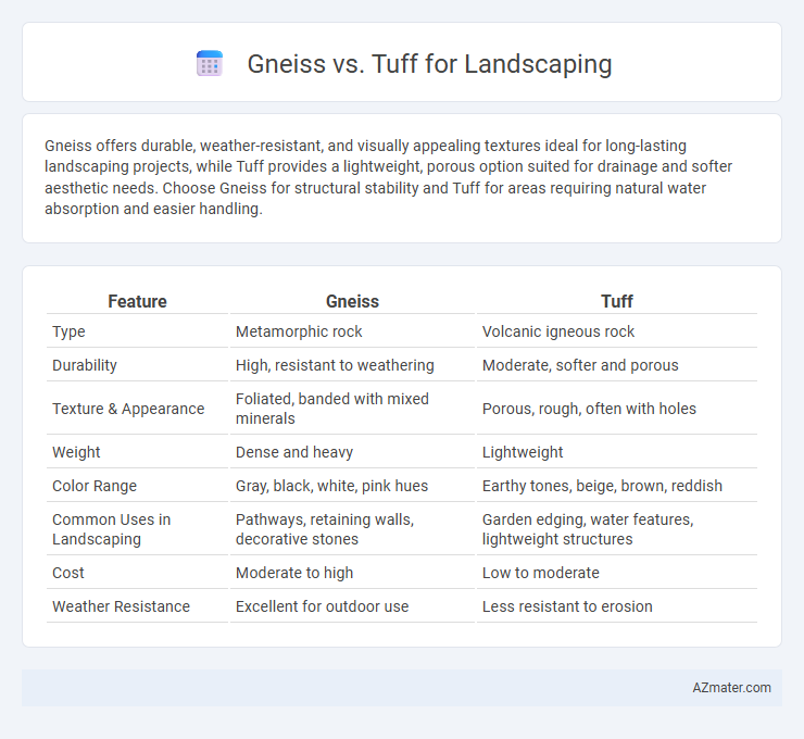 Gneiss vs. Tuff for Landscaping - What is The Difference?