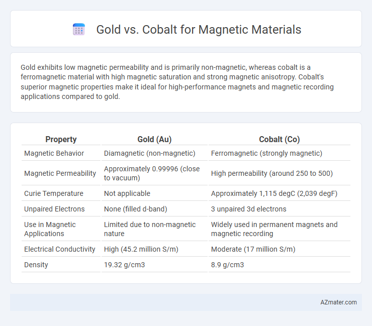 Gold vs. Cobalt for Magnetic Materials - What is The Difference?