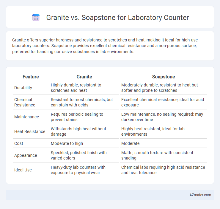 Granite vs. Soapstone for Laboratory Counter - What is The Difference?