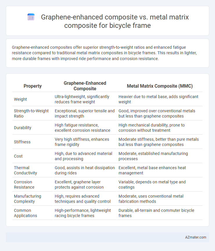 Graphene-enhanced composite vs. metal matrix composite for bicycle frame - What is The Difference?