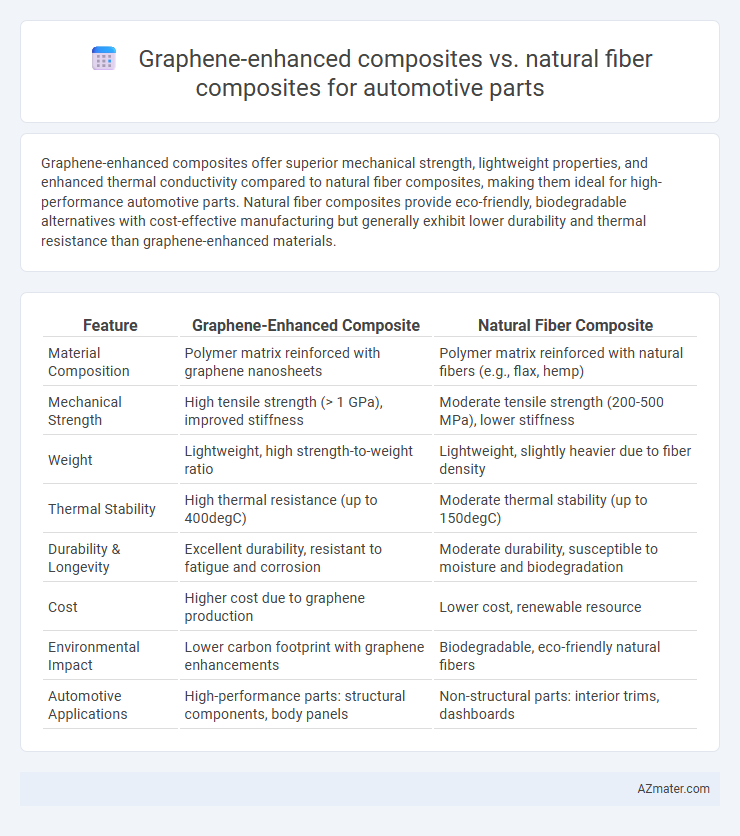 Graphene-enhanced composites vs. natural fiber composites for automotive parts - What is The Difference?