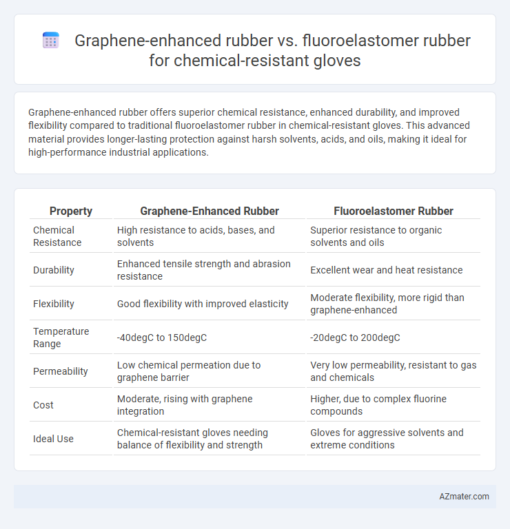 Graphene-enhanced rubber vs. fluoroelastomer rubber for chemical-resistant gloves - What is The Difference?