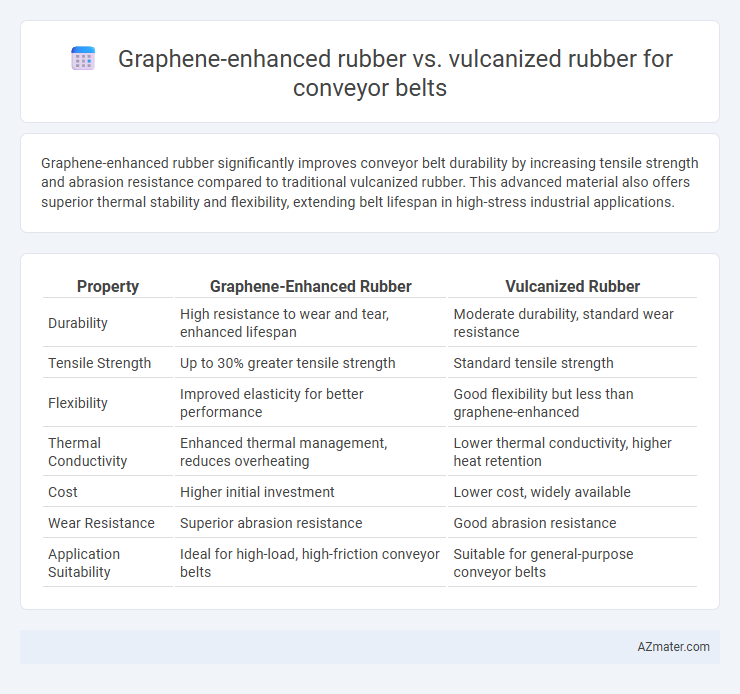 Graphene-enhanced rubber vs. vulcanized rubber for conveyor belts - What is The Difference?