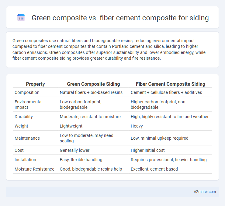 Green composite vs. fiber cement composite for siding - What is The Difference?