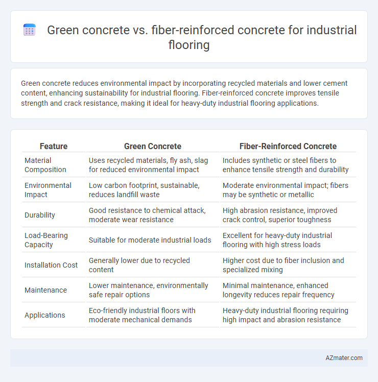 Green concrete vs. fiber-reinforced concrete for industrial flooring - What is The Difference?