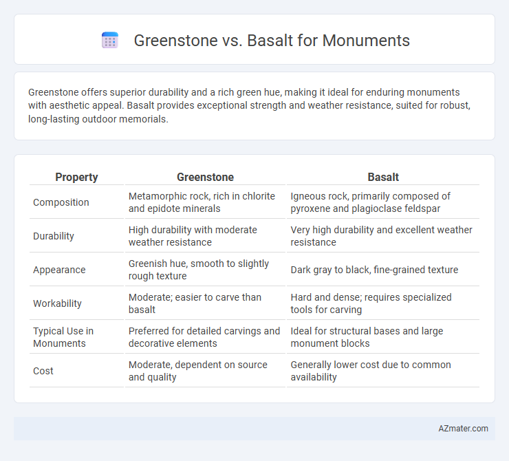 Greenstone vs. Basalt for Monuments - What is The Difference?