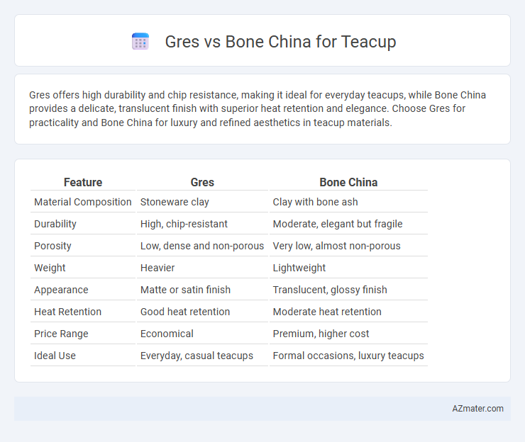 Gres vs Bone China for Teacup - What is The Difference?