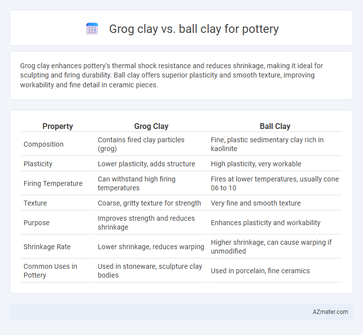 Grog clay vs. ball clay for pottery - What is The Difference?