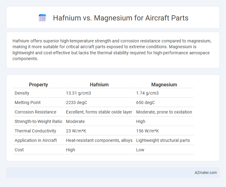 Hafnium vs. Magnesium for Aircraft Parts - What is The Difference?