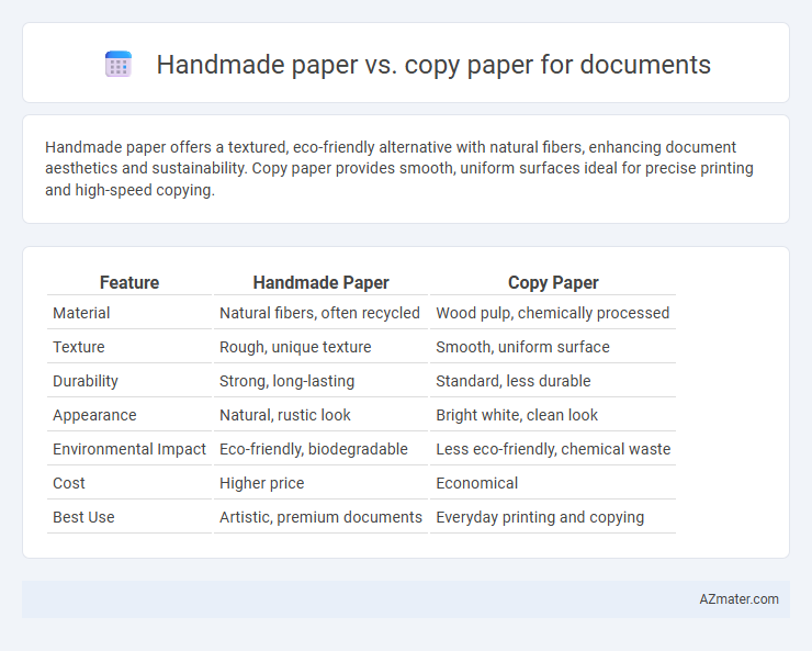 Handmade paper vs. copy paper for documents - What is The Difference?