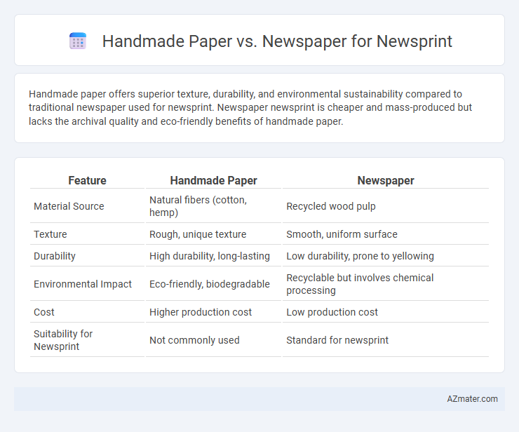 Handmade Paper vs. Newspaper for Newsprint - What is The Difference?