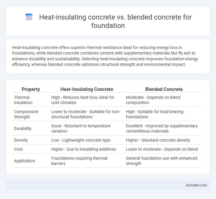 Heat-insulating concrete vs. blended concrete for foundation - What is The Difference?