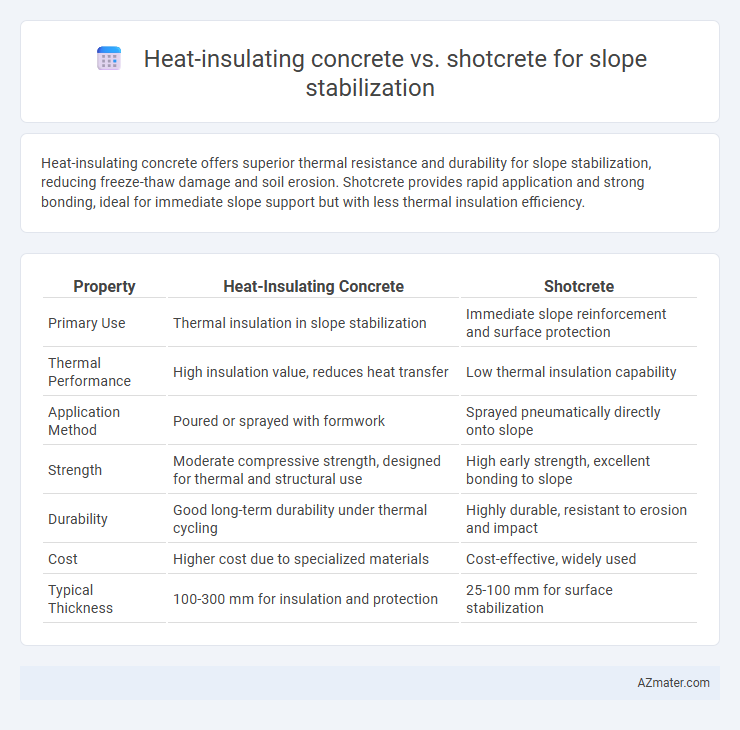 Heat-insulating concrete vs. shotcrete for slope stabilization - What is The Difference?