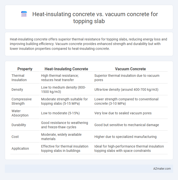 Heat-insulating concrete vs. vacuum concrete for topping slab - What is The Difference?