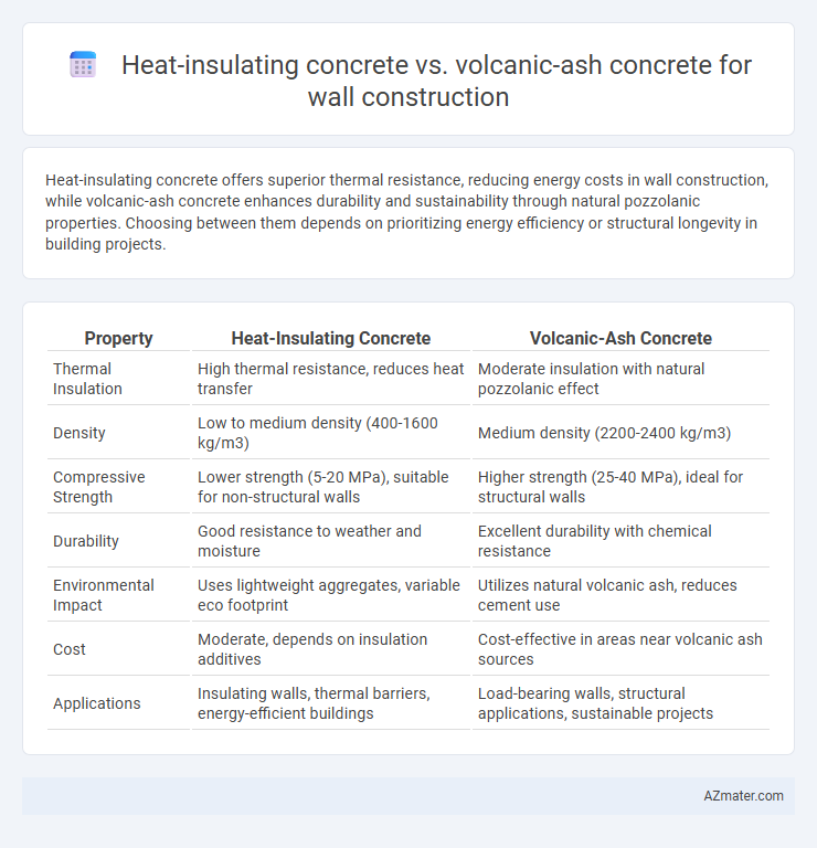 Heat-insulating concrete vs. volcanic-ash concrete for wall construction - What is The Difference?