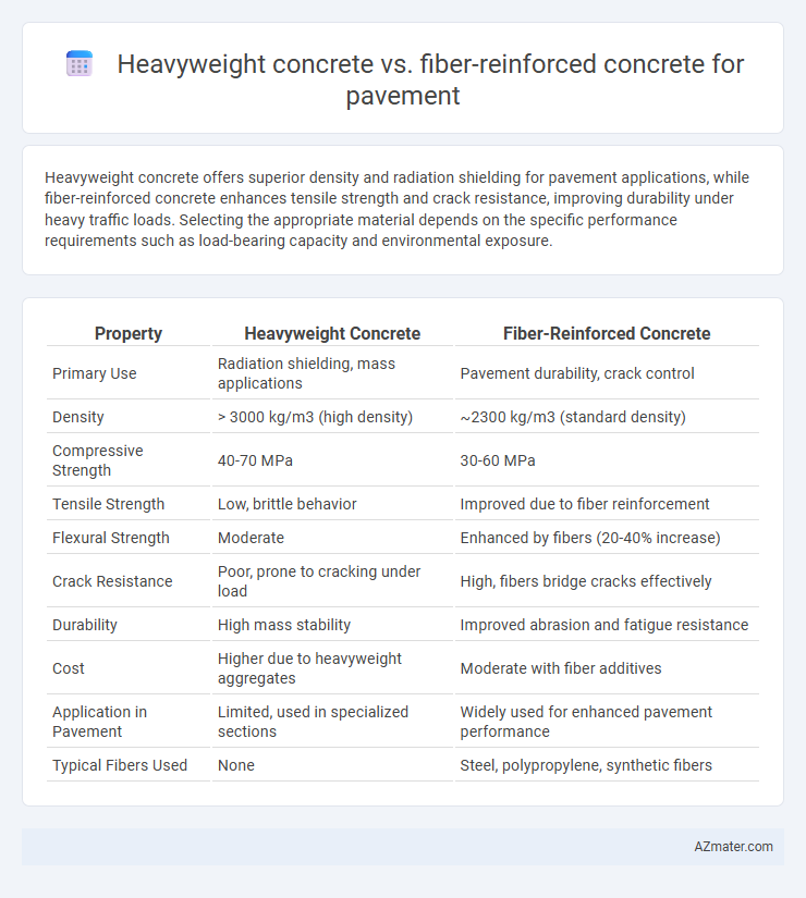 Heavyweight concrete vs. fiber-reinforced concrete for pavement - What is The Difference?