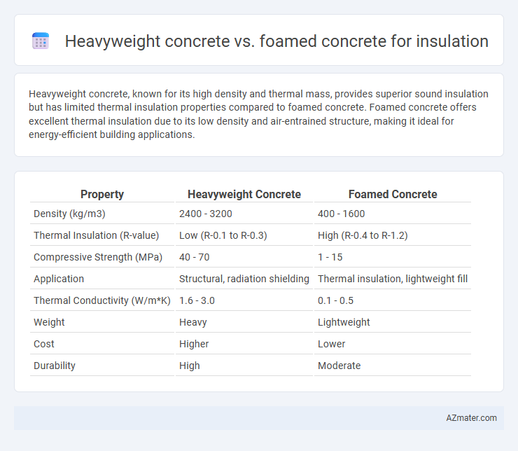 Heavyweight concrete vs. foamed concrete for insulation - What is The Difference?