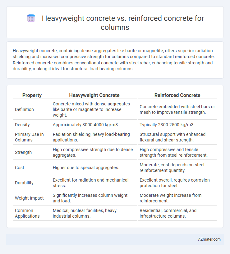 Heavyweight concrete vs. reinforced concrete for columns - What is The Difference?