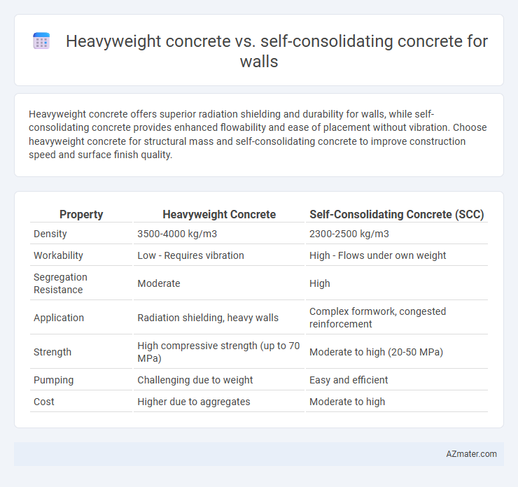 Heavyweight concrete vs. self-consolidating concrete for walls - What is The Difference?