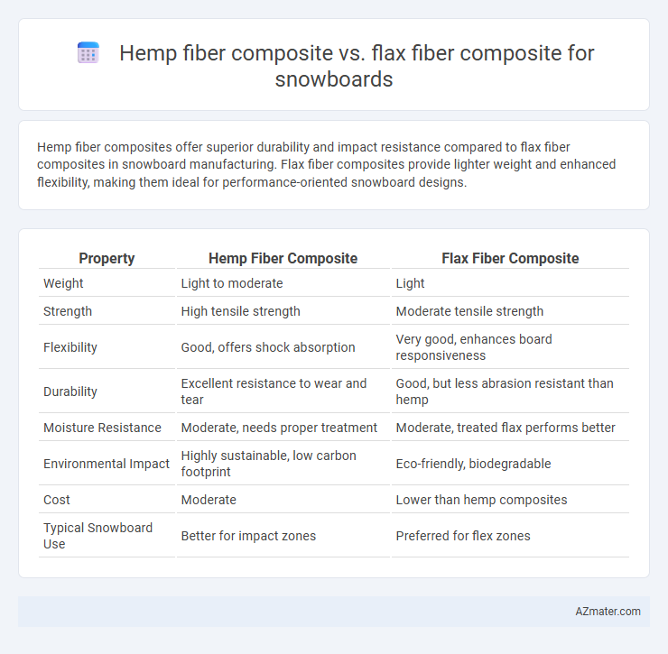Hemp fiber composite vs. flax fiber composite for snowboards - What is The Difference?